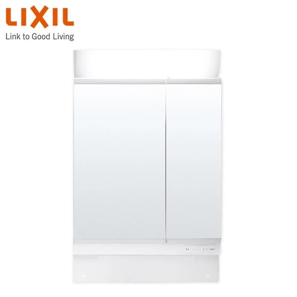 洗面化粧台 ミラーキャビネット 幅60cm 2面鏡全収納タイプ くもり止めコート付 スタンダードLED MK1X4-602TXSU