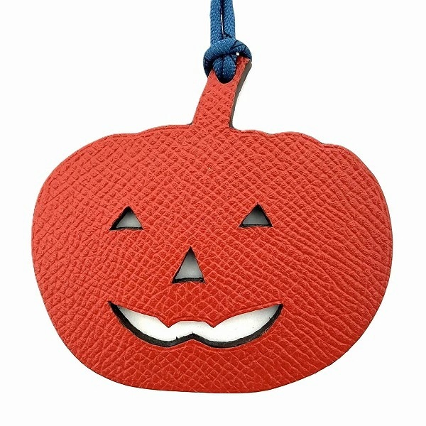 エルメス プティアッシュ パンプキン チャーム キーホルダー ユニセックス【中古】