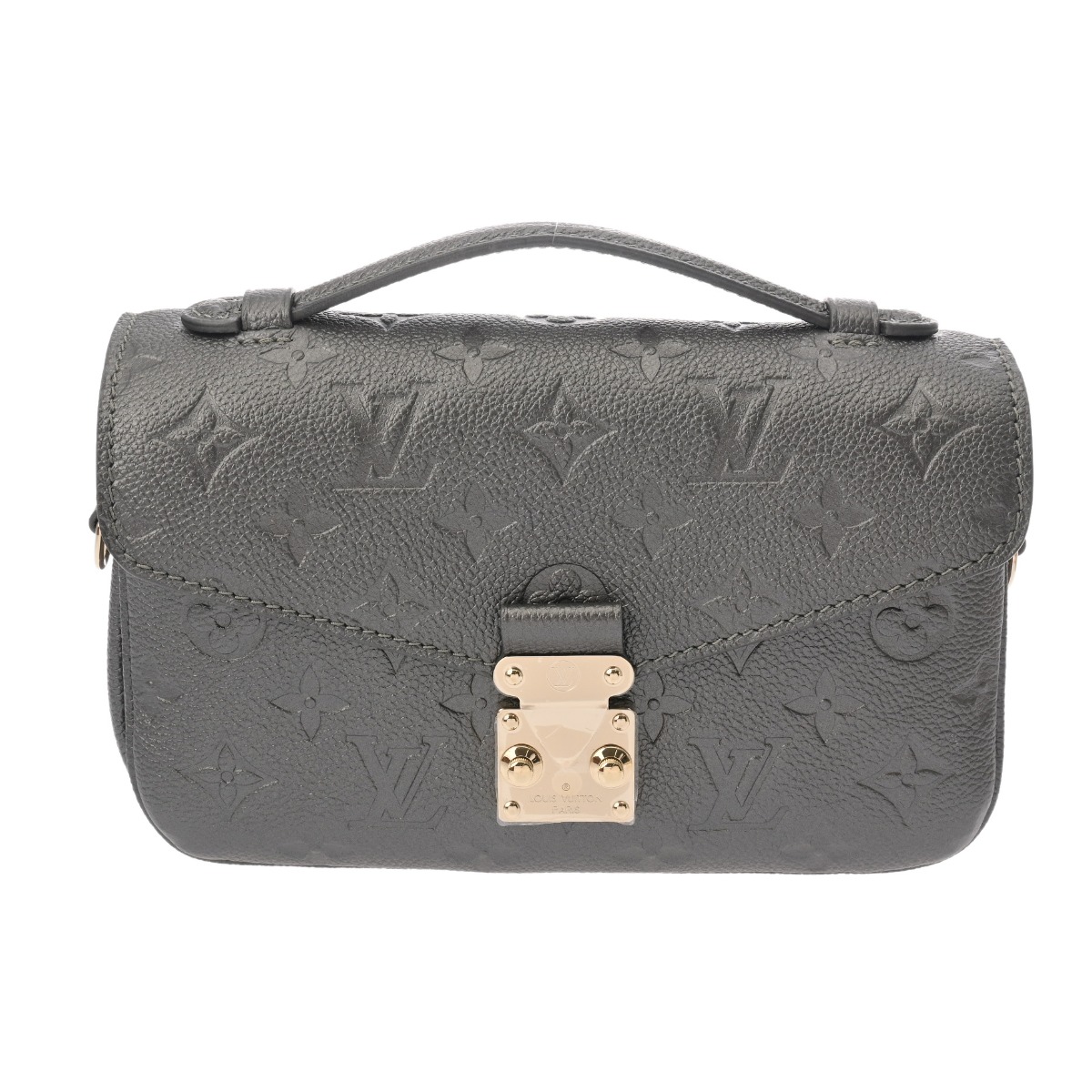 モノグラムアンプラント ポシェットメティス MM 2WAY ガンメタル M11998 レディース レザー ハンドバッグ Aランク 中古 銀蔵