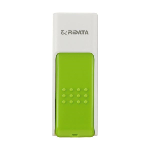 （まとめ） RiDATA ラベル付USBメモリー16GB ホワイト/グリーン RDA-ID50U016GWT/GR 1個 10セット