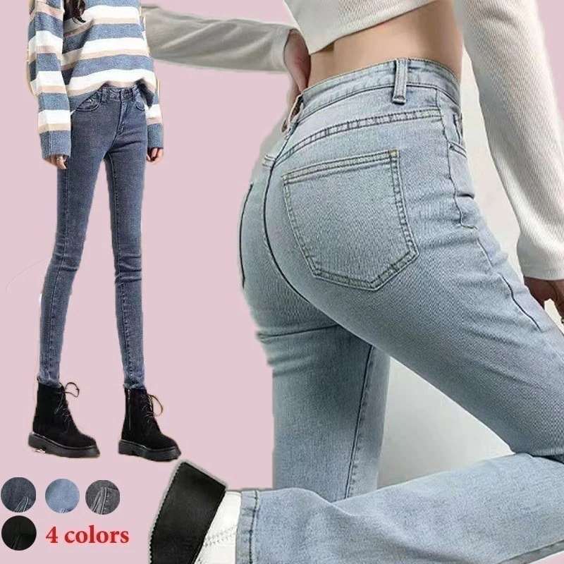 大人気！ 韓国の新しい高評価 ジーンズ ズボン マジックパンツ ペンシルパンツ スキニー 韓国ファッション デニム ジーンズ