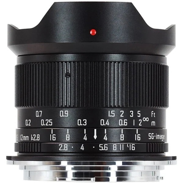 SG-image SG 12mm F2.8 RF C ブラック 単焦点レンズ (キヤノンRFマウント)
