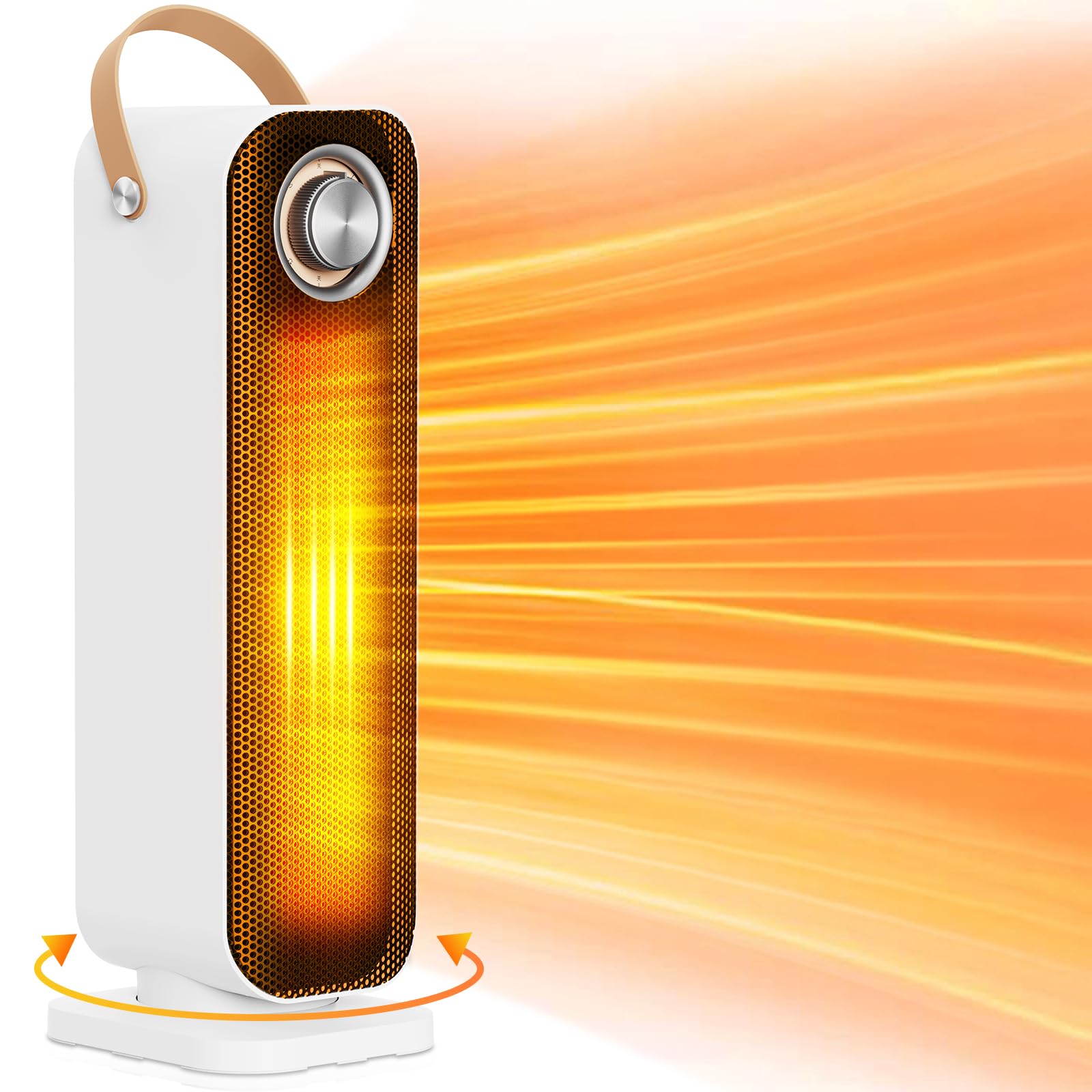 INSGEER ヒーター 電気ヒーター 省エネ 小型 【2024年冬新型 1秒速暖】6つの調整モード 自動首振り 2000W 暖房器具 過熱保護 転倒安全装置 静音運転 冷暖兼用 お手入れ簡単 人気