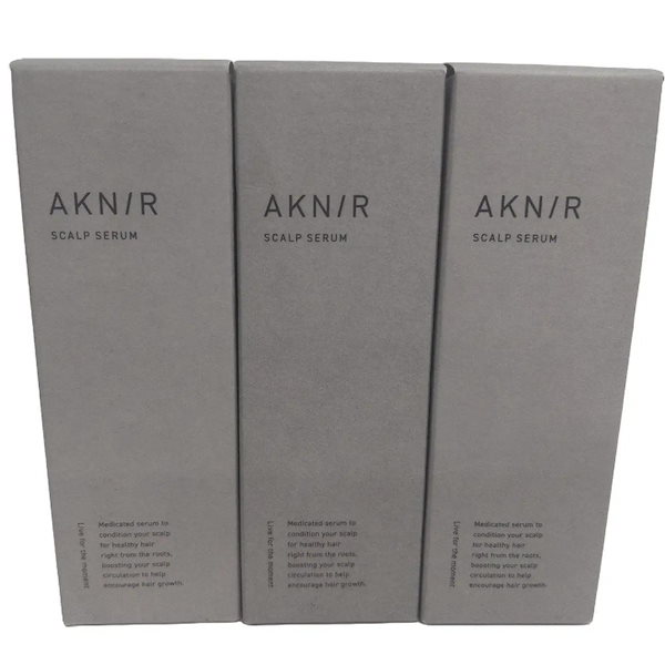 新品未使用 AKNIR スカルプセラム 4本セット 日本製 新品未使用 AKNIRアクニー 薬用ヘア スカルプセラム 4本セット セラム