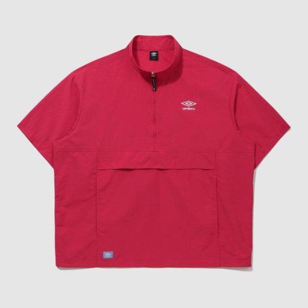 M ジャケット LQC UQ223CWT42-RRD クラシック半袖スタンドネックアノラック / ROSE RED