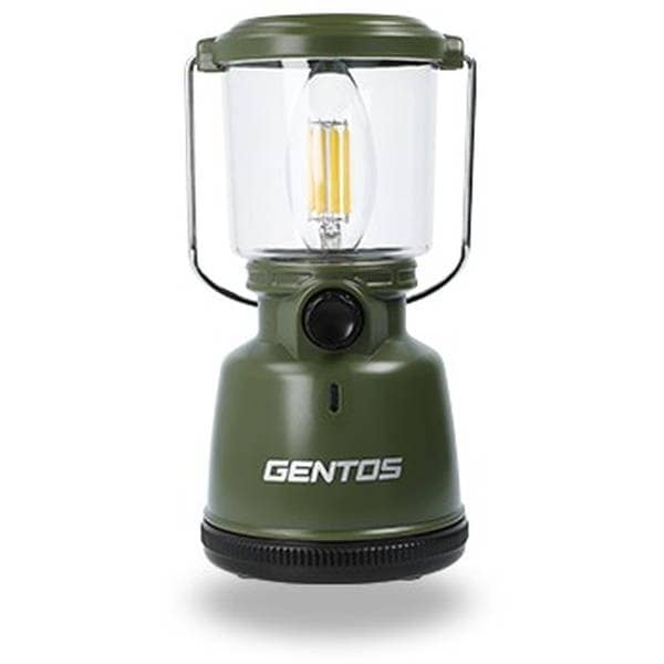 LEDランタン ジェントス フィラメント形LED搭載 乾電池式 ダイヤル式調光機能 700ルーメン EX-700F