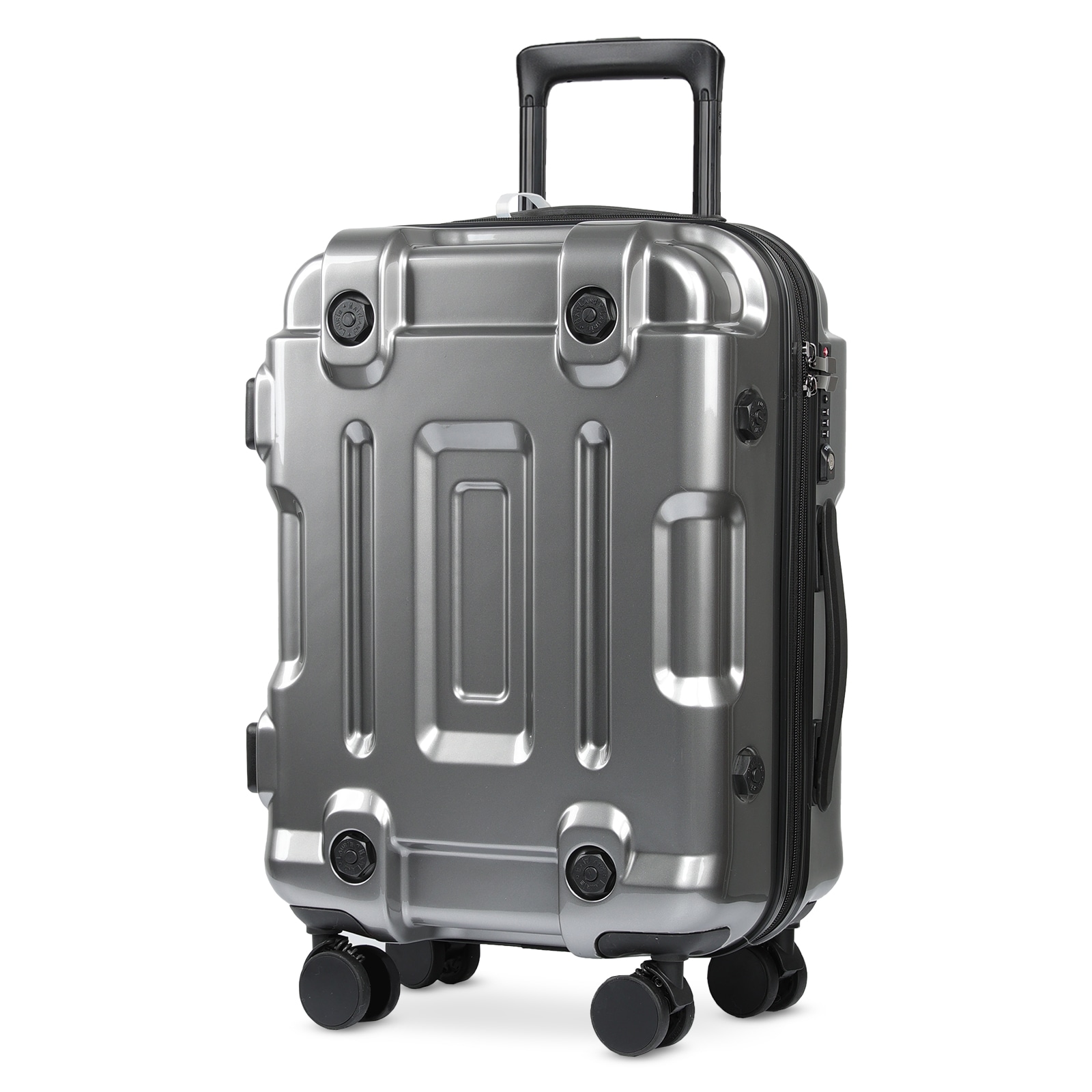 スーツケース キャリーケース キャリーバッグ ファスナーフレーム テクノロジー 金属 機内持込 静音 TSAロック ダブルキャスター 傷が目たちにくい 【安心一年】（2色対