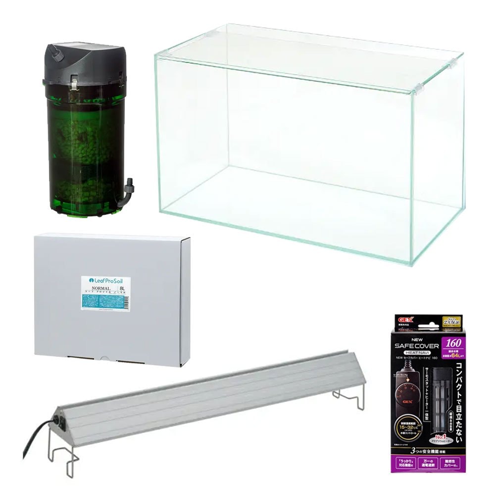 ガラス水槽　アクロ６０　スーパークリア　水草育成セット（６０X３０X３６ｃｍ）　ＣＲＣ10―11―03―20―30