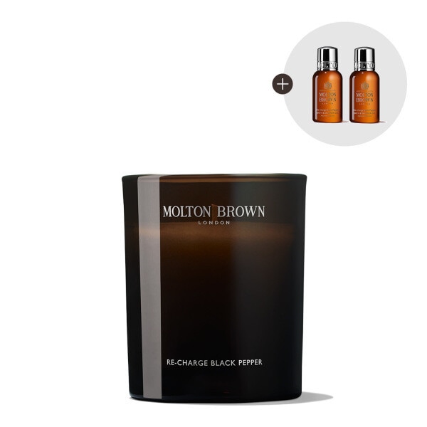 【MOLTON BROWN】 モルトンブラウン リチャージ ブラック ペッパー シグネチャー キャンドル 190g 【贈呈品なくなり次第贈呈終了】 (贈呈品なくなり次第贈呈終了)