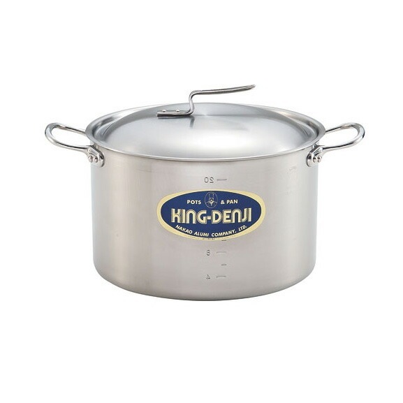 中尾アルミ製作所 ニューキングデンジ 半寸胴鍋 36cm（22.5L）