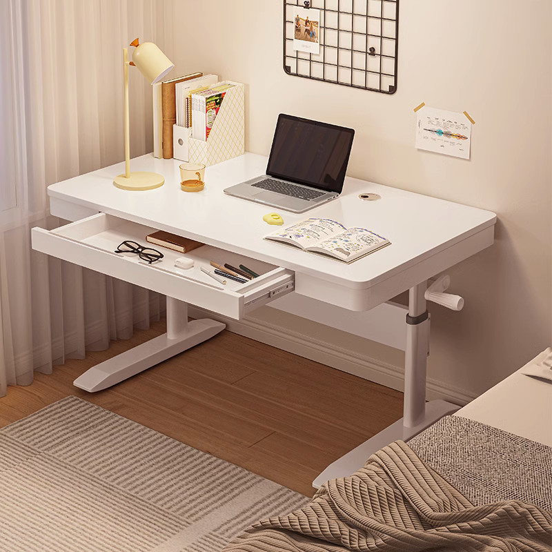 11 コンピューターデスクトップデスクマニュアルリフティングホームデスクスタディスディングデスクリフトワークベンチオフィスデスク T