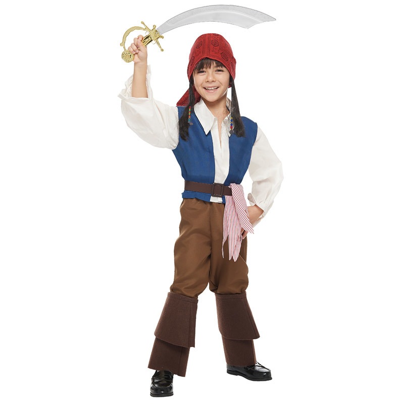 コスプレ 仮装 子ども用ジャックスパロウM 【 コスプレ 衣装 ハロウィン 仮装 コスチューム 子供 アニメ ディズニー グッズ キッズ 海賊 こども 正規ライセンス品 子供用 パイレーツオブカリビア