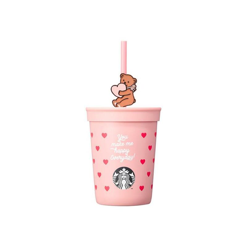 ピンク ハート くま ステンレスカップ 355ml