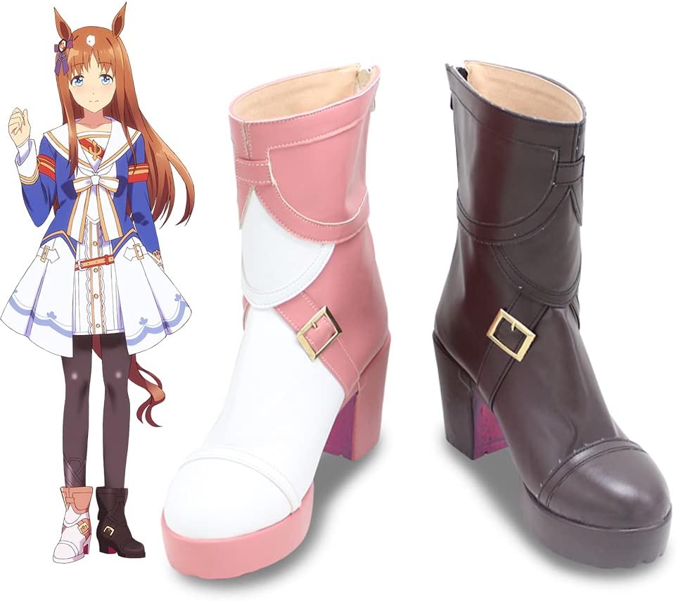 コスプレ靴 ウマ娘 プリティーダービー グラスワンダー 勝負服 ブーツ 下駄 シューズ 長靴 コスプレ クリスマス ハロウィン