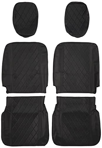 ボンフォーム(BONFORM) 車種別専用シートカバー ダイヤキルト ダイハツハイゼット14 ブラッ