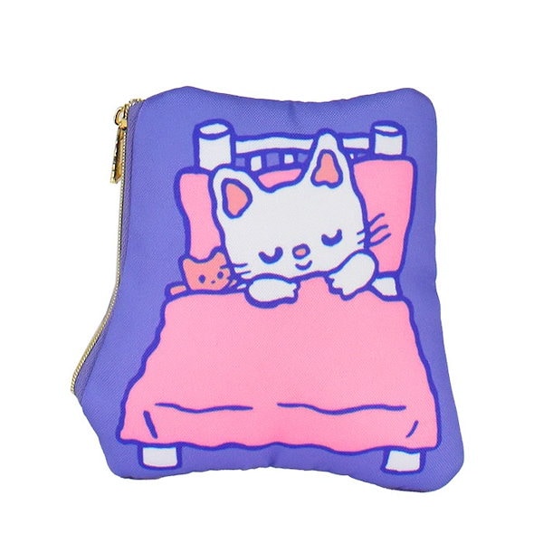 キャラクタークッションポーチ Qoo10] ノンタン キャラクターポーチ クッション