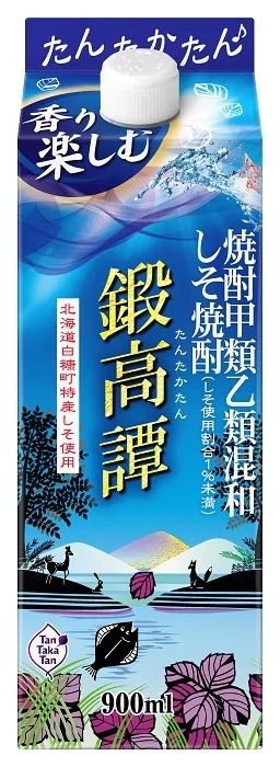 焼酎 しそ焼酎 鍛高譚 スリムパック 20度 900mlパック 1ケース6本入り 合同酒精