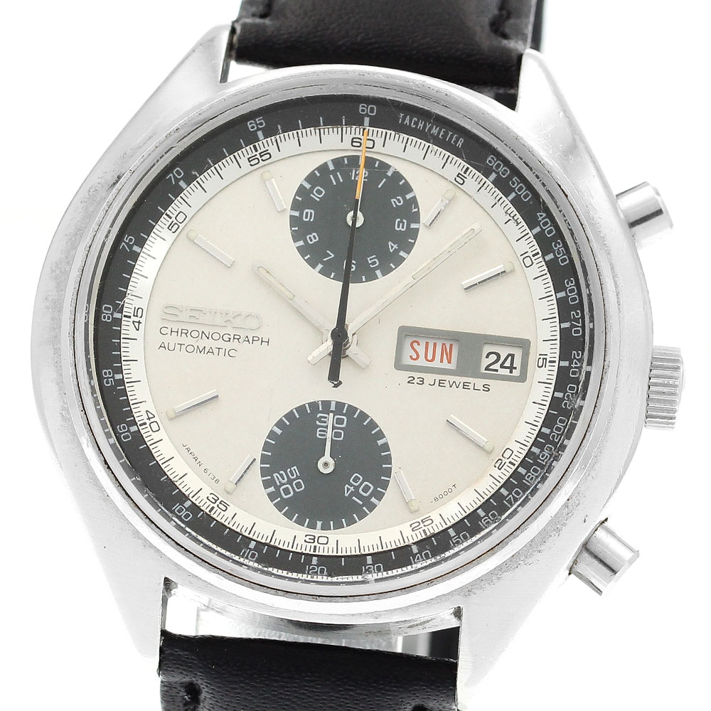 セイコー SEIKO 6138-8000 クロノグラフ デイデイト Cal.6138B 自動巻き メンズ _891108【中古】