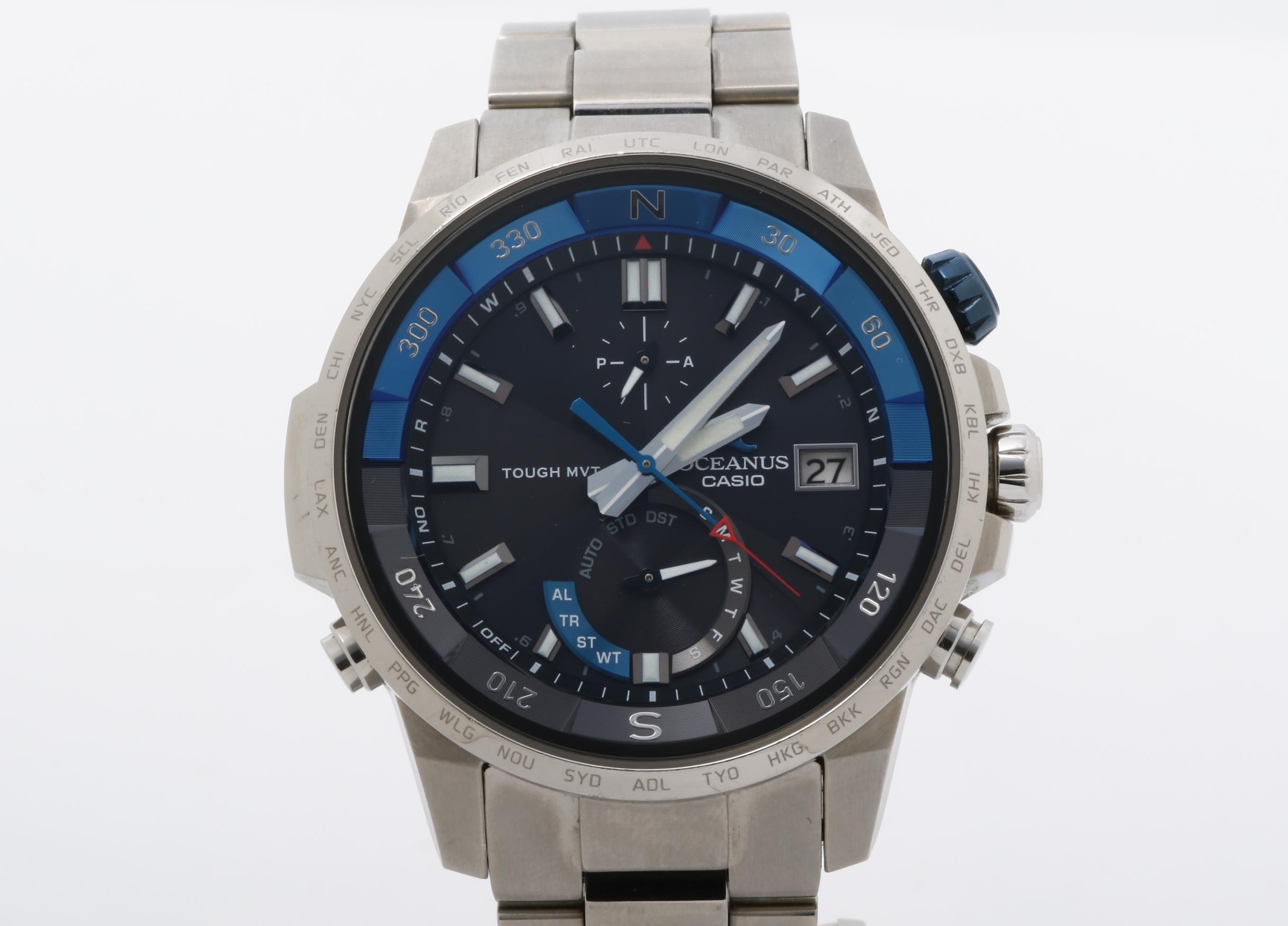 時計 オシアナス カシャロ チタン OCW-P1000 アナログ ブラック シルバー メンズ時計 メンズウォッチ 高級 ブランド スポーツ 人気 プレゼント 腕時計【本物保証】