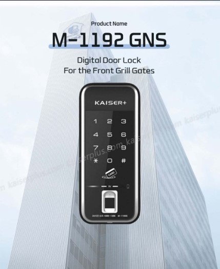 KAISER+ 1192GNS Grill Digital Door Lock Dementia Grill Gate Lock Bluetooth+Wifi