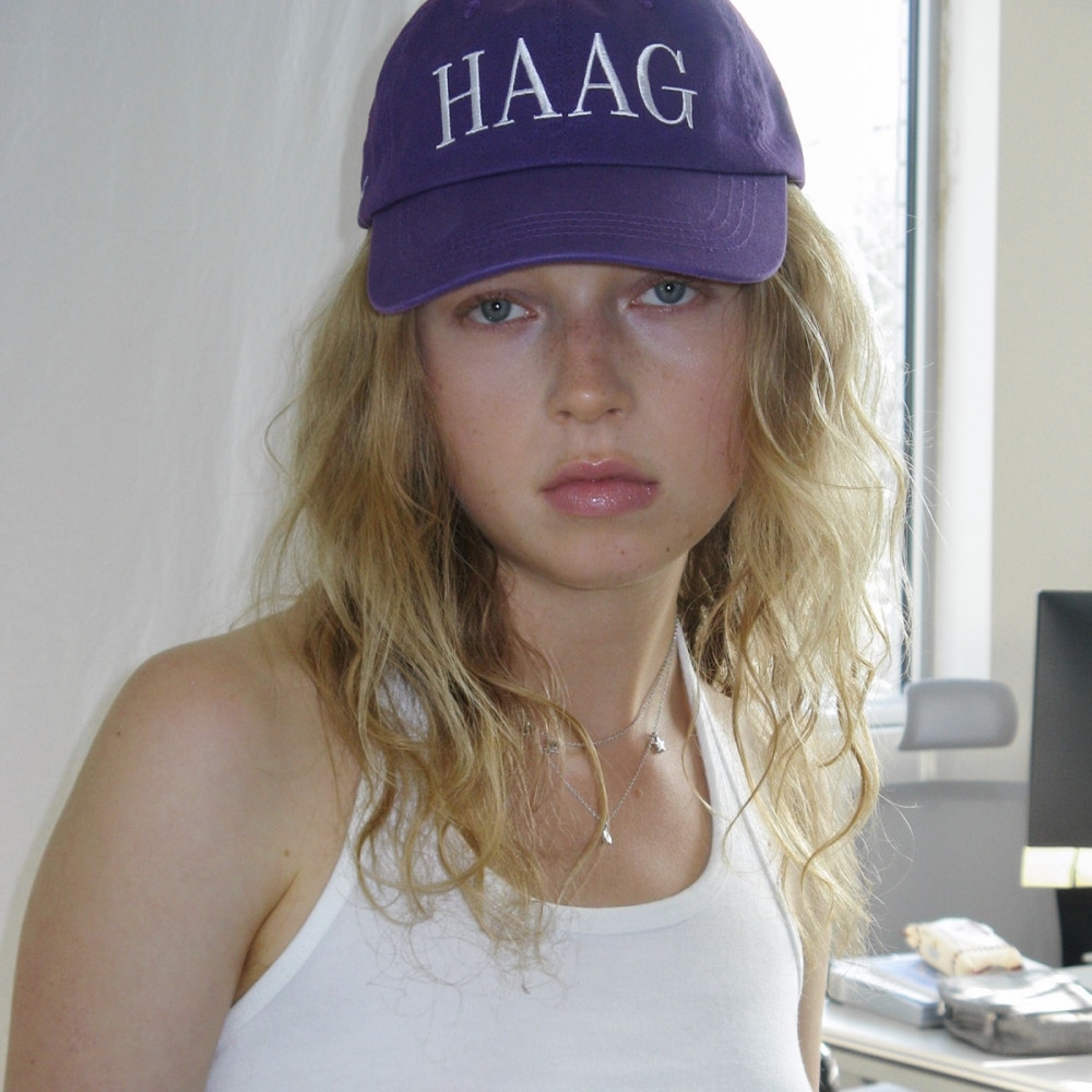 ハーグ a hag キャップ (パープル)