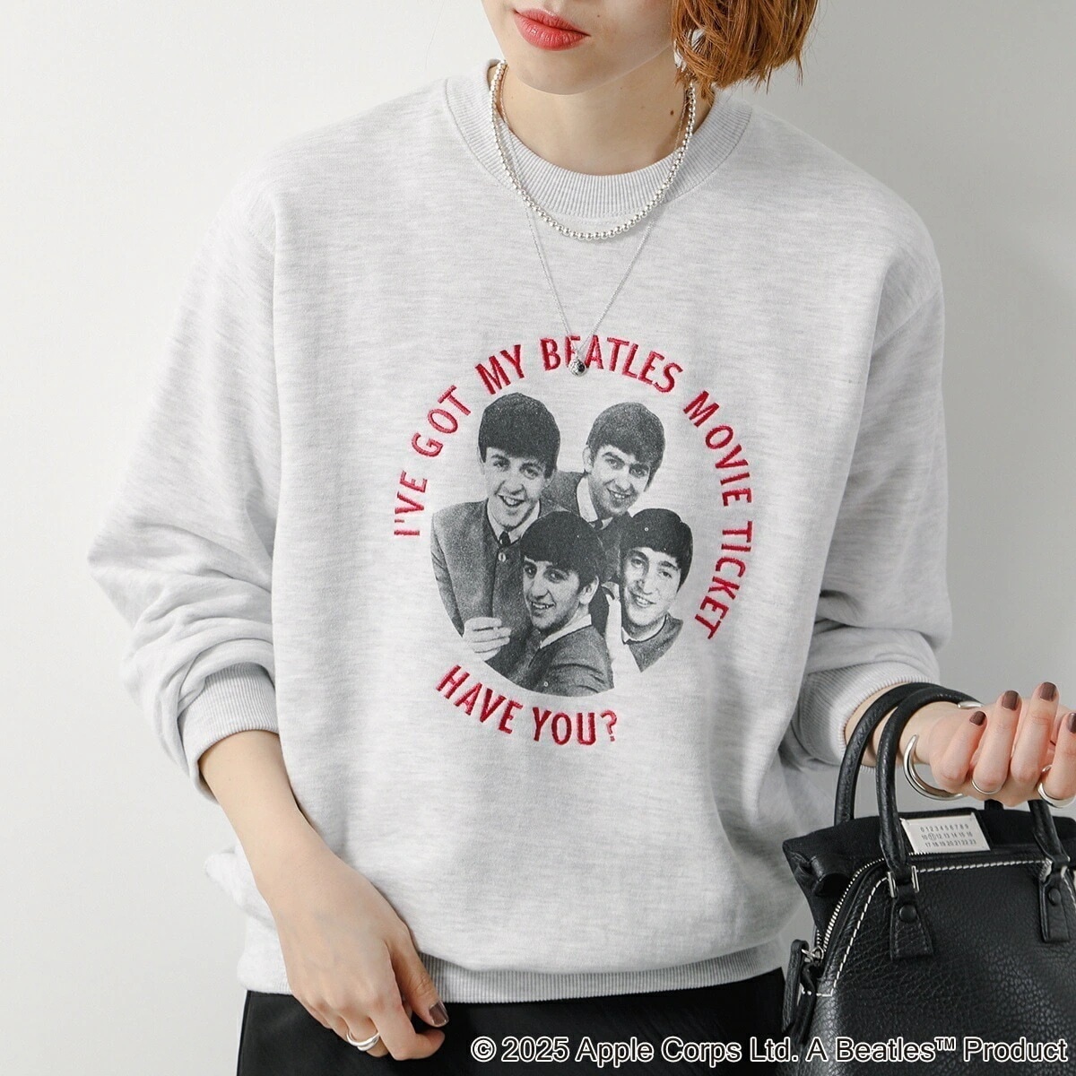 GOODROCKSPEED グッドロックスピード トレーナー 25BTL203W レディース THE BEATLES ビートルズ スウェット 長袖 クルーネック コットンブレンド フォト