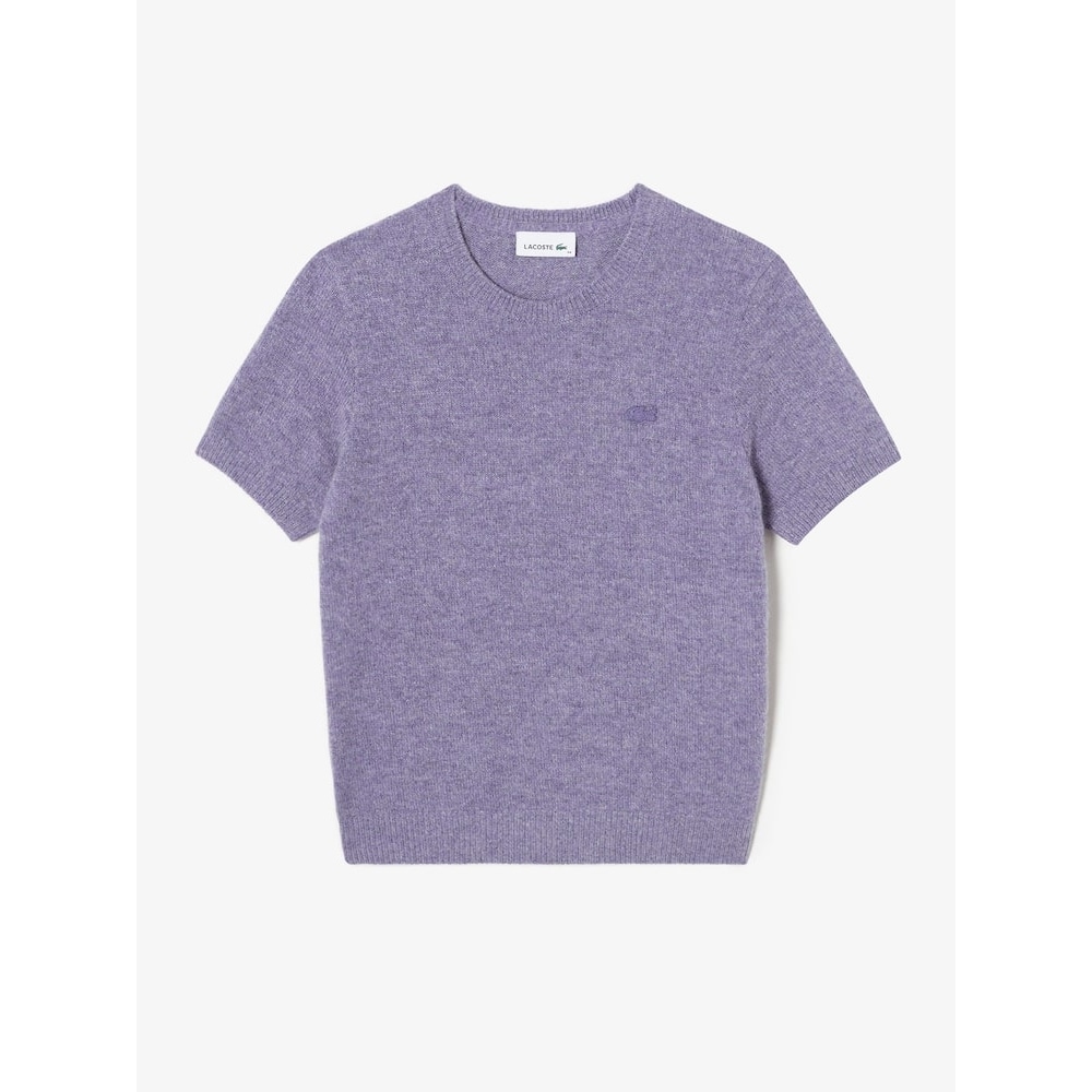 LACOSTE 女性用アルパカウールショートスリーブセーター AF100E-54N GFU Q2NAF100E-54NGFU