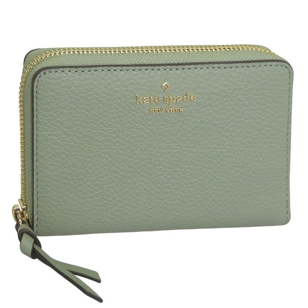 ケイトスペード 財布 レディース 二つ折り財布 アウトレット レザー オリーブグリーン KNATT MED WALLET KN730-300 KATE SPADE