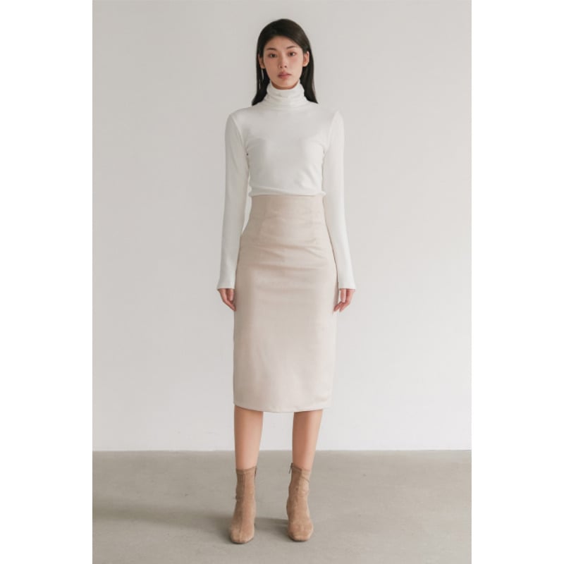 REORG/ SUEDE BACK SLIT SKIRT 3color 8,979円