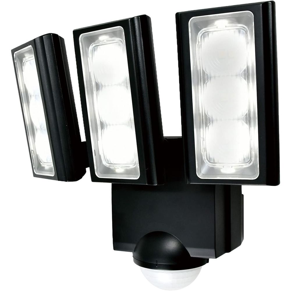 （まとめ買い）かんたん防犯ライト 乾電池式 3灯 900ルーメン ESL-313DC [x3]