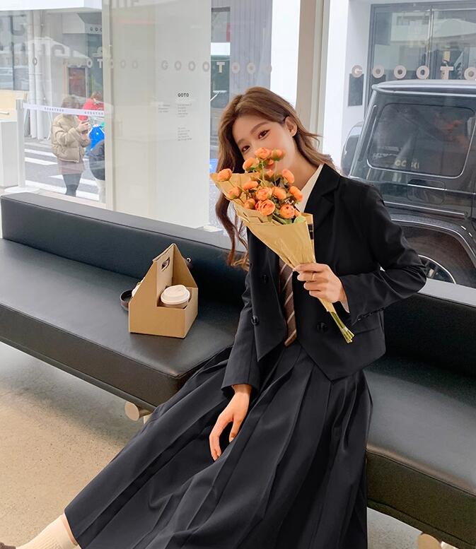 女の子スーツ 上下セット 卒業式 入学式 スーツジャケット 3点セット/4点セット スカート　長袖 女子高校生 制服 学生服 制服 ジュニア