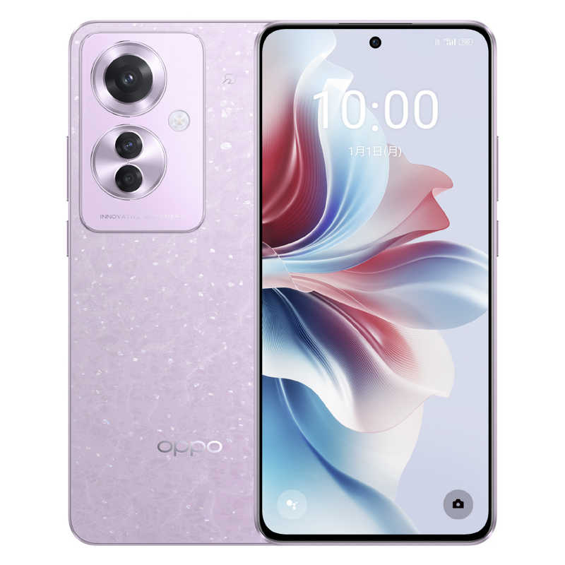 OPPO　Reno11 A コーラルパープルMediaTek Dimensity 7050 6.7インチ メモリ/ストレージ：8GB/128GB nanoSIMx2 eSIM対応　CPH2603PL