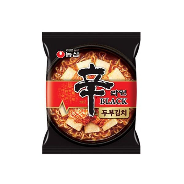 農心 辛ラーメン ブラック 豆腐 キムチ 32袋(マルチ8パックx4袋) 袋