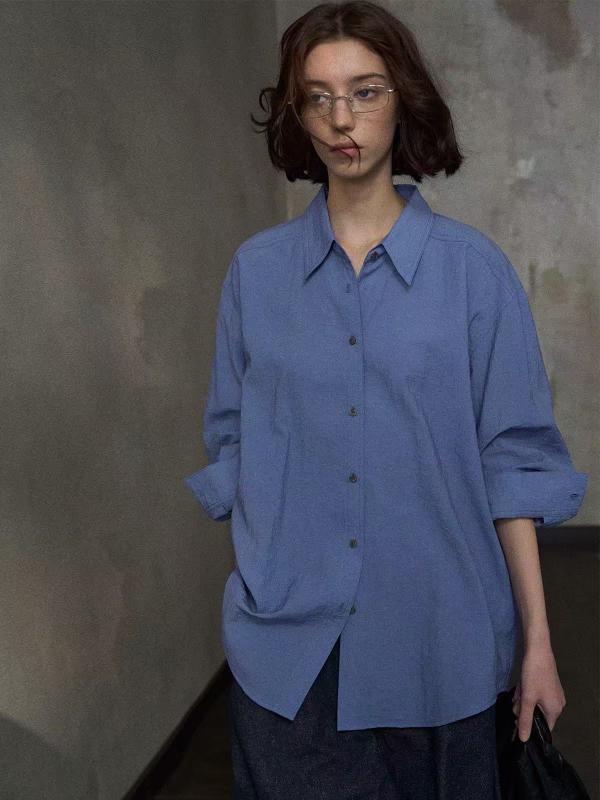 トップス　レディース　シャツ Hello September リネン 和風 トップス シンプルで 万能な 透明 シルク リネンシャツ 女性用 M 8245 4,985円