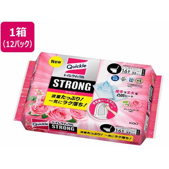トイレクイックル ストロング プレミアムローズの香り 詰替 16枚 12P KAO