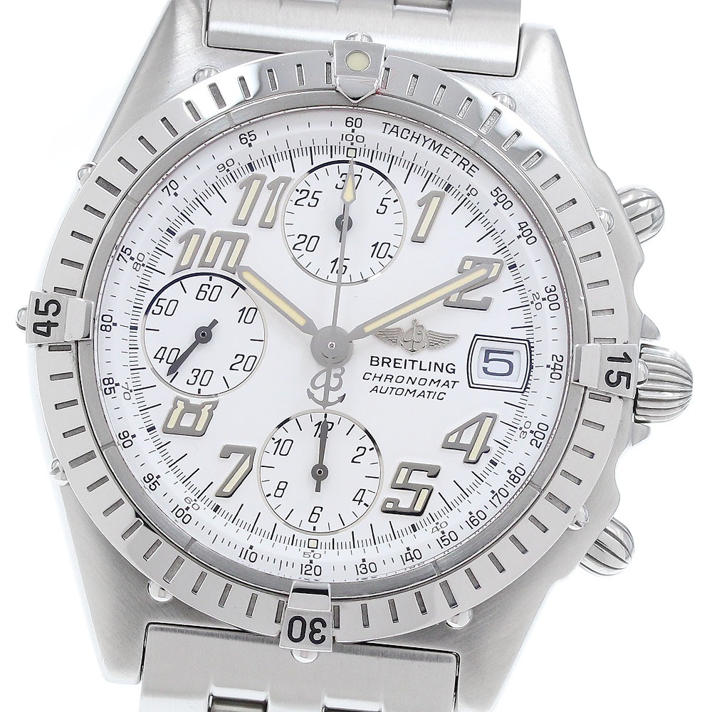 ブライトリング BREITLING A13350 クロノマット デイト 自動巻き メンズ 良品 保証書付き_920991【中古】