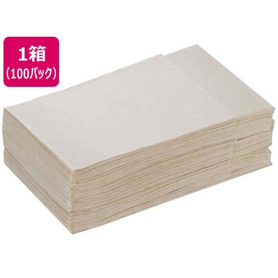 ブラウンナプキン6つ折り 100枚 100パック アートナップ FR-02