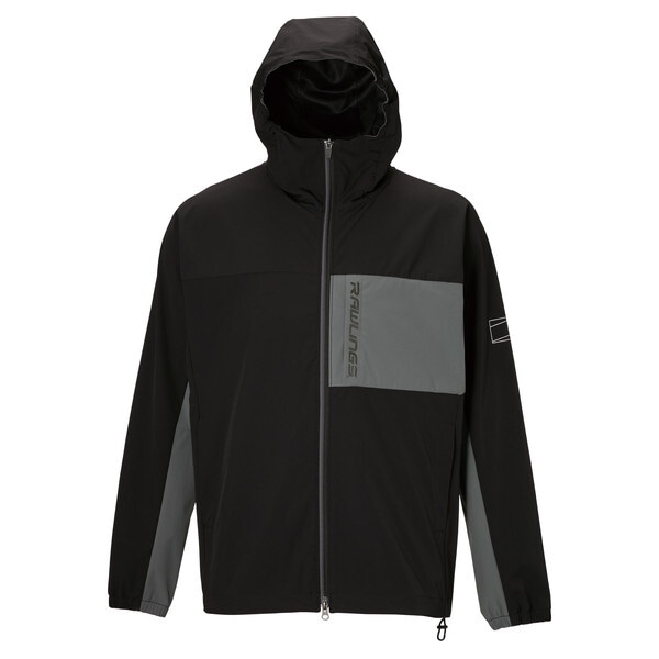 ローリングス 野球 長袖ジャケット フルジップウインドジャケット AOS14F07-B-XO ブラック