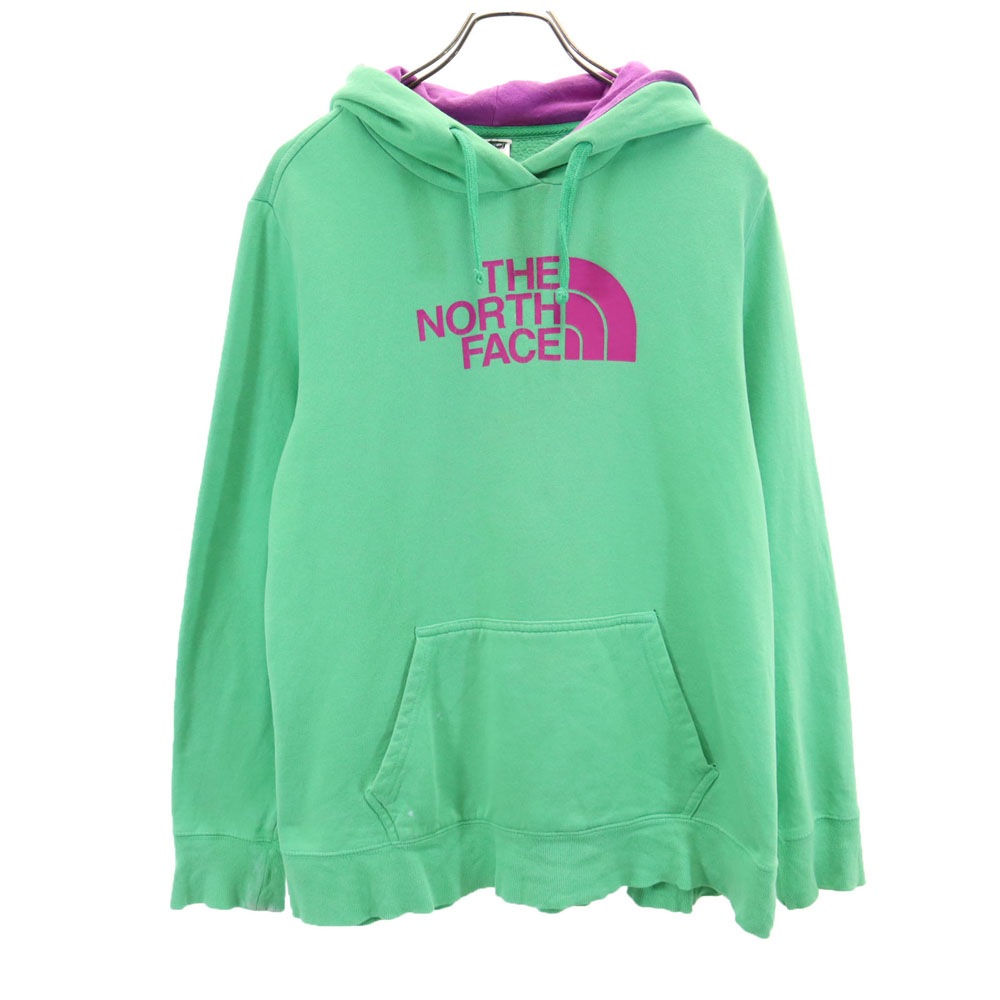 アウトドア 長袖 スウェットパーカー XL 黄緑 レディース