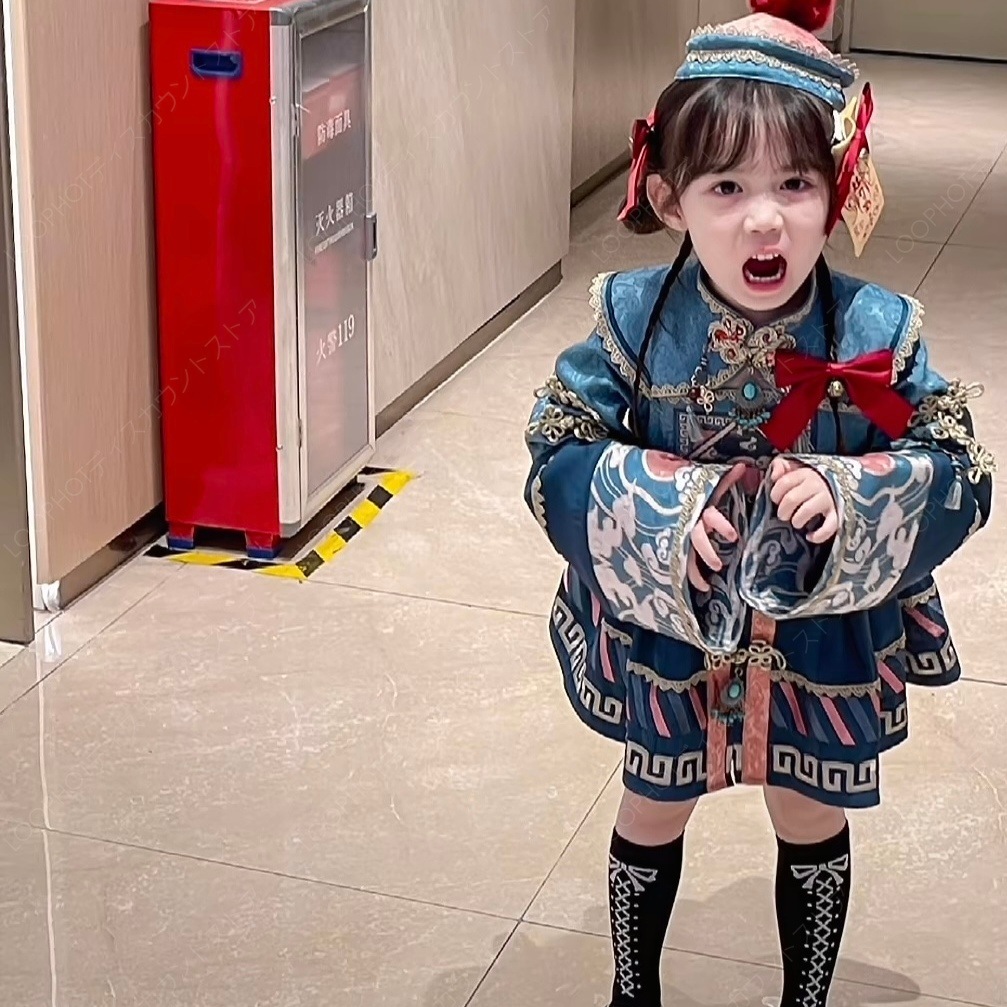 ハロウィン 子供用コスプレワンピース ゾンビ衣装 ロリータ JSK 六一 クリスマス ロリータ 漢服-52