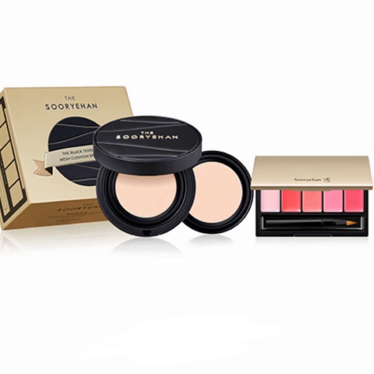 [限定商品リップパレット贈呈]ザブラック テンションフィット メッシュクッション(本品13g＋リフィル13g)21号23号