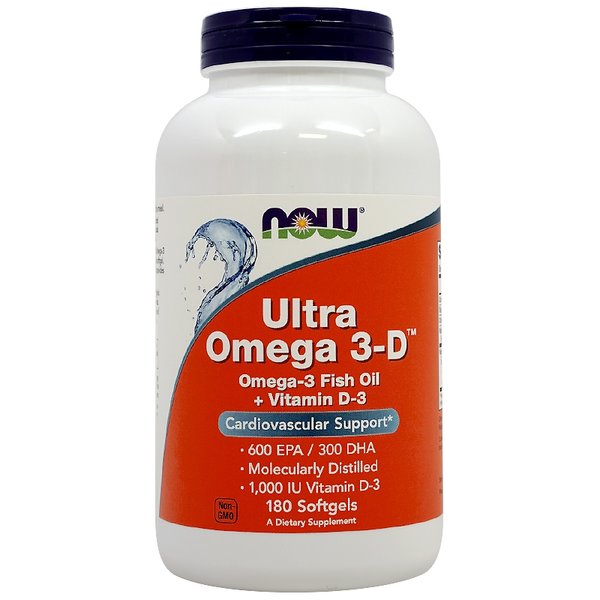 ナウフーズ ウルトラ オメガ 3-D 180ソフトジェル Now Ultra 安心の定価販売 Foods 市販 Omega