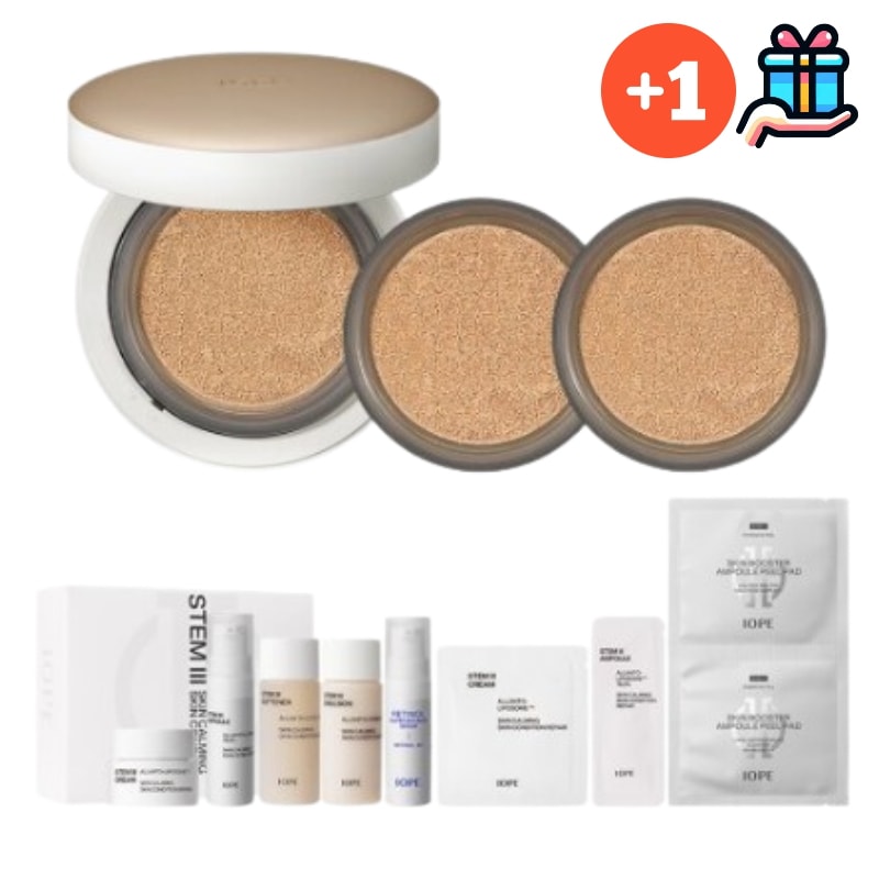 【韓国人気1+2】エアクッション 5.5世代 本品1個&詰め替え2個 企画セット + 追加贈呈品 密着カバー力 弾力 光彩 韓国コスメ クッション パデ 大容量