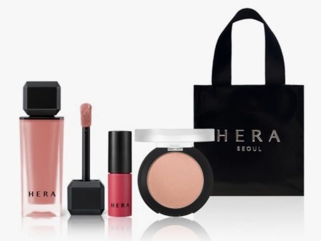 [K BEAUTY]ミニリップ+アイシャドウ,ヘラ センシュアル パウダー マット リキッド プレゼント 企画セット