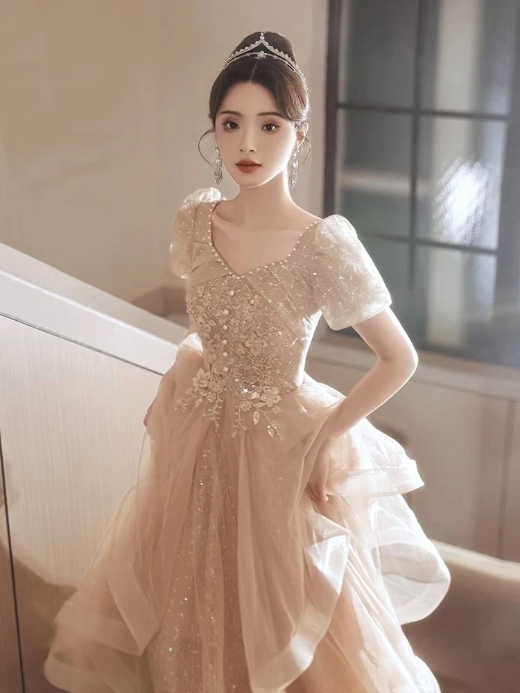 女性のためのハイエンドドレス2025バンケット気質誕生日プレゼントプレゼントシャンパンホストスカート