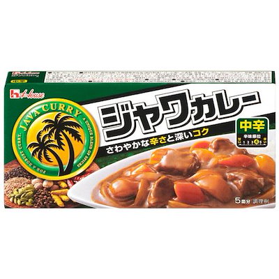 他サイト： ハウス食品 ジャワカレー　中辛　104g ジヤワカレチユウカラ104Gの商品画像
