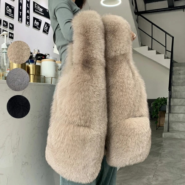 ファーコート レディース ファーベスト フェイクファー ショート ブルゾン ノーカラー ジレ ファージャケットファーケープ 秋冬コート ふわふわ 体型カバー 暖かさ 防寒 アウター カジュアル エレ