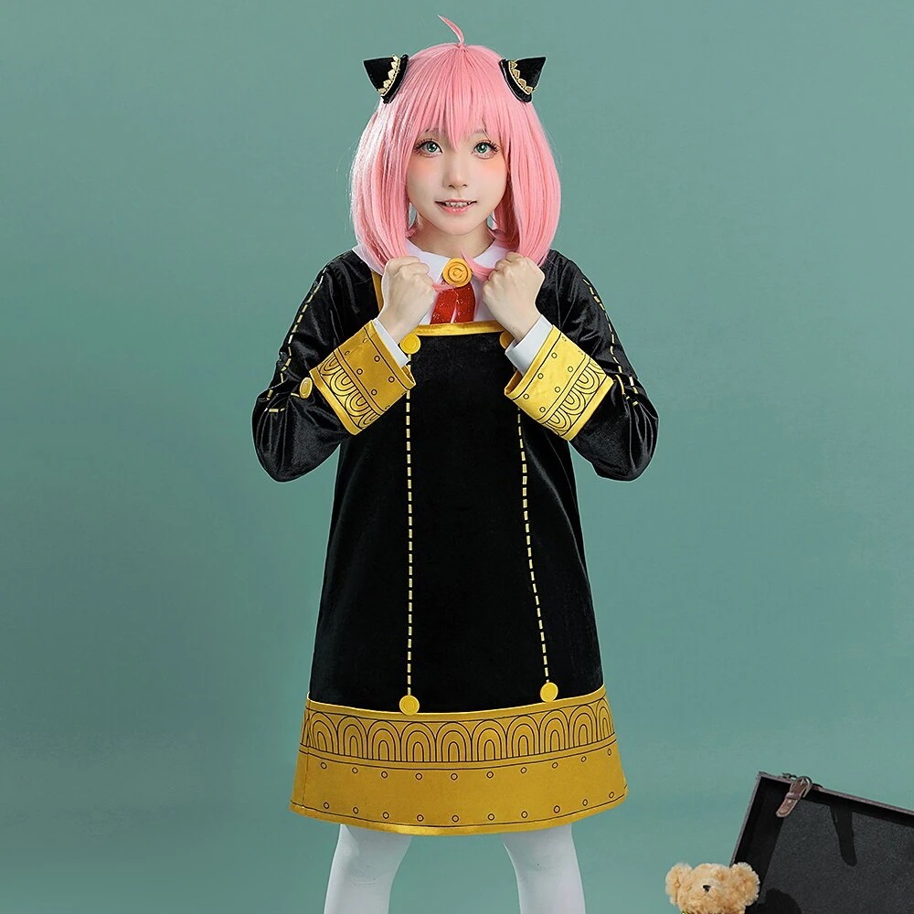 コスチューム コスプレ衣装 アーニャ スパイファミリー SPYFAMILY 成人サイズ 子供 スーツ ハロウィン 2024年新作入荷コスプレ