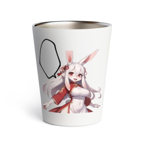 【文字入れ可能受注生産】ウサギの女の子　ミシェル サーモタンブラー