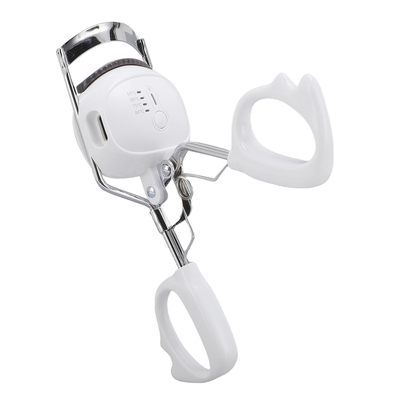 YUYTE 加熱式電動アイラッシュカーラー C型ラッシュカーラー 4つの温度設定 55℃~85℃ メモリー機能 旅行 日常使用 (白)